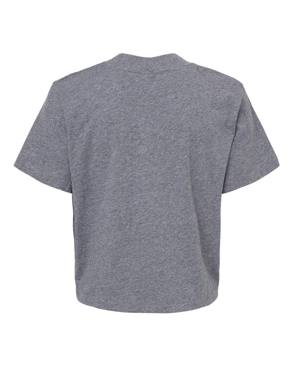 Front View of Granite Heather Women's Boxy Tee - 3518