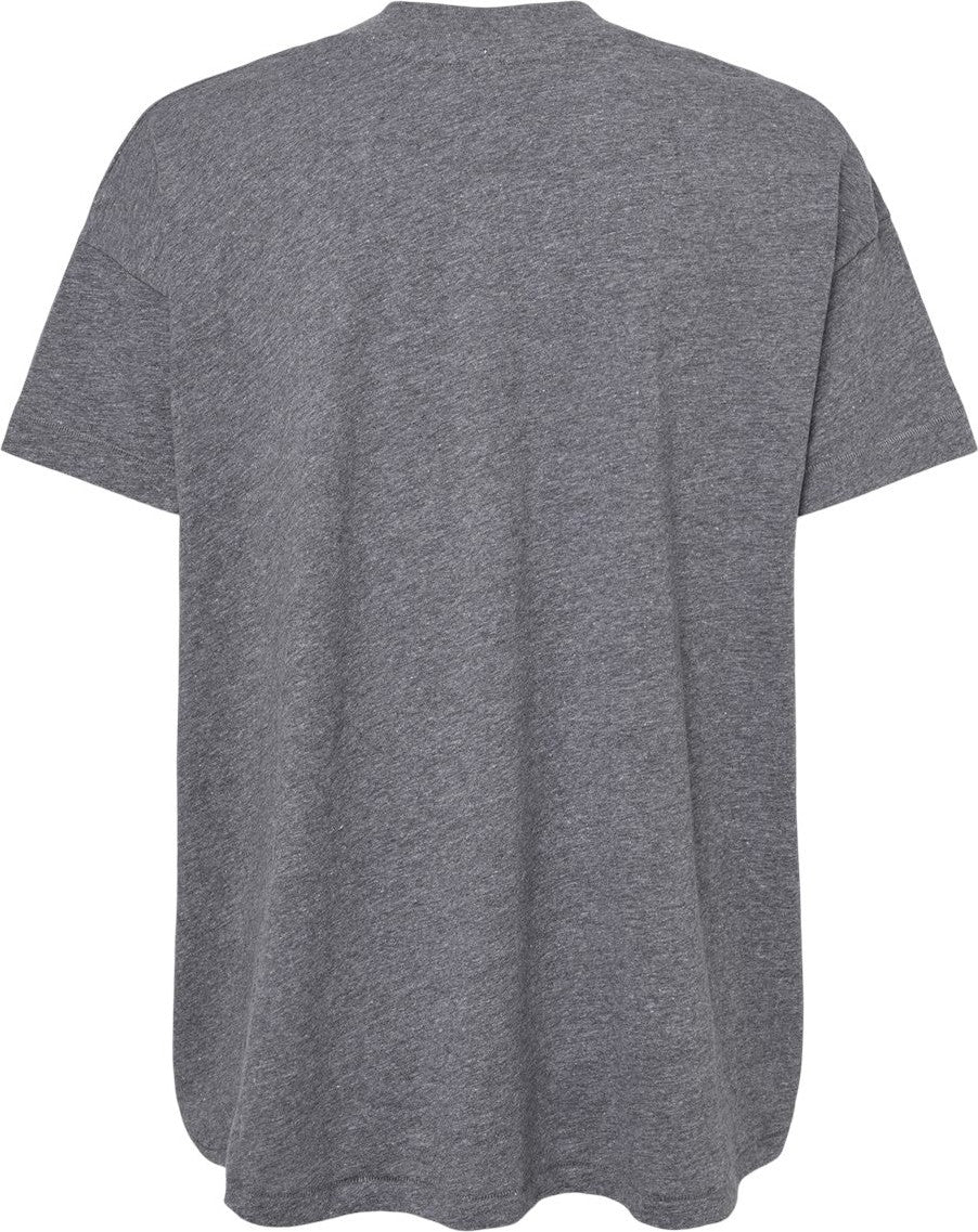 Front View of Granite Heather Women's Hi-Lo Tee - 3519