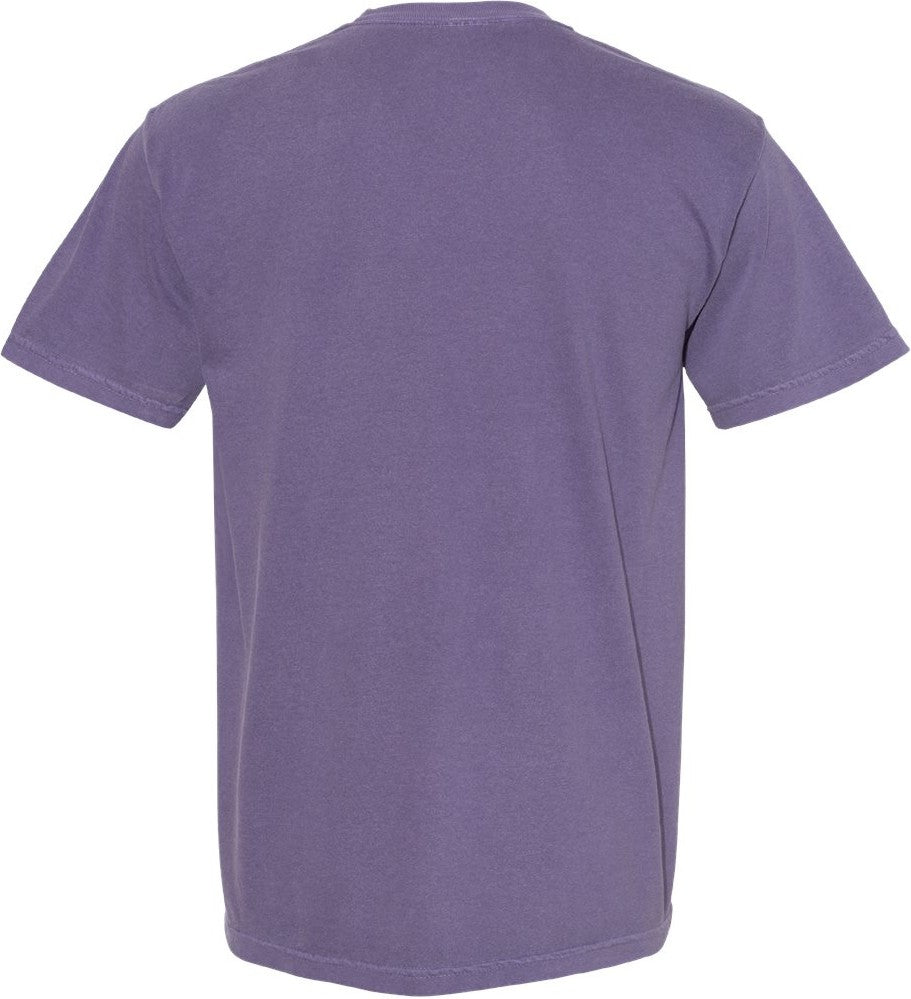 Front View of Grape Garment-Dyed Heavyweight T-Shirt - 1717
