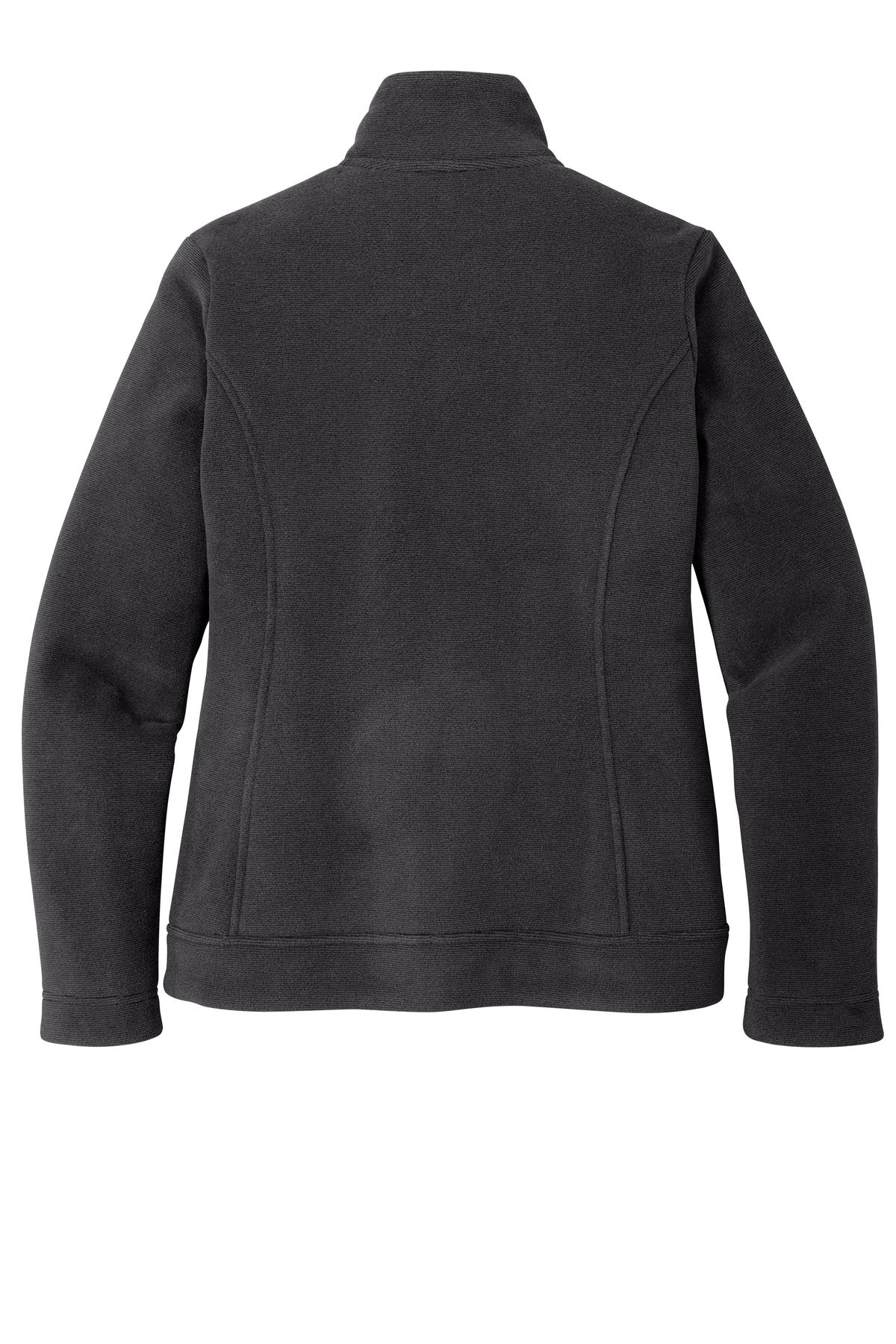 Rear View of Graph/Dp Black Port Authority Women's Ultra Warm Brushed Fleece Jacket. L211