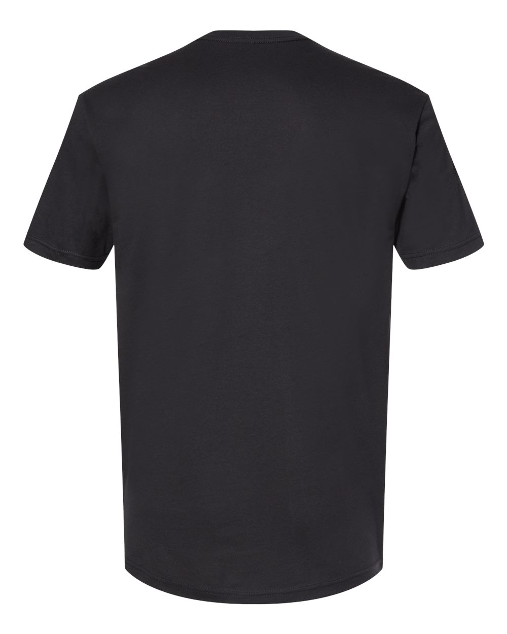 Front View of Graphite Black Cotton T-Shirt - 3600