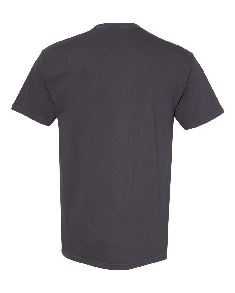 Front View of Graphite Garment-Dyed Heavyweight T-Shirt - 1717