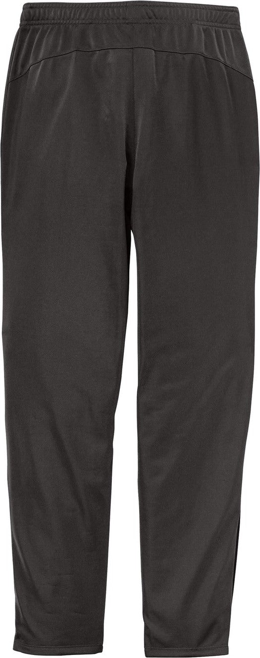Front View of Graphite Grey Sport-Tek Women's Tricot Track Jogger. LPST95