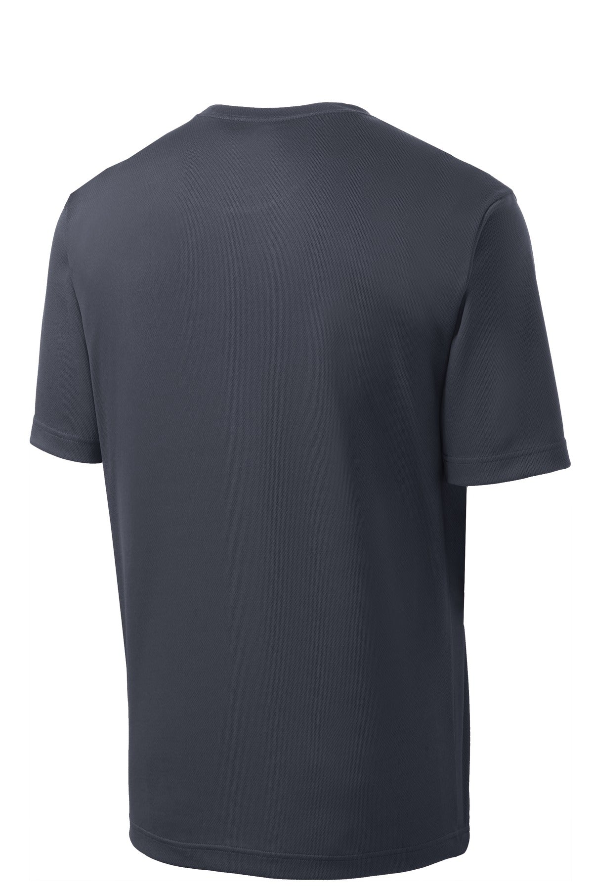 Front View of Graphite Grey Sport-Tek Youth PosiCharge RacerMesh Tee. YST340