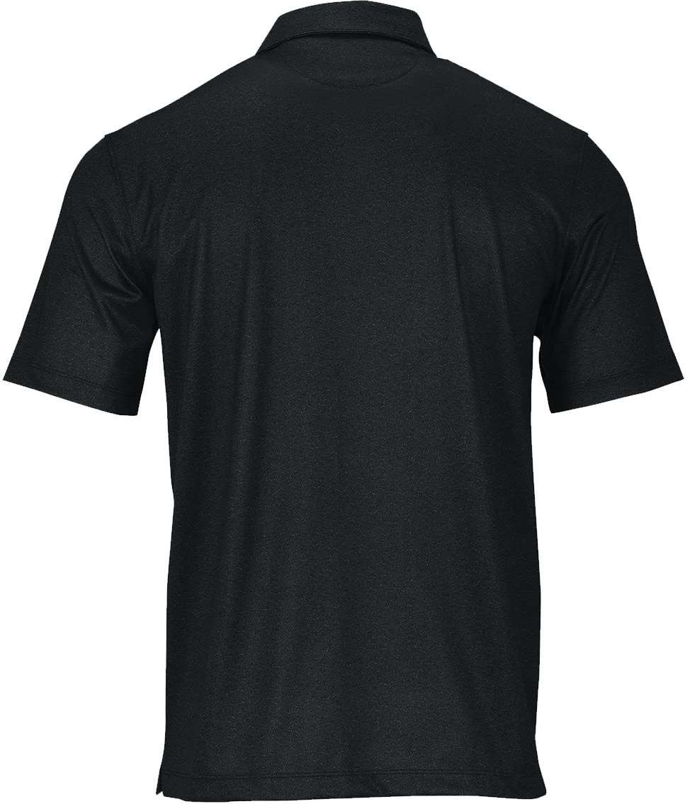 Rear View of Graphite Heather Derby Sublimated Heathered Polo - 152