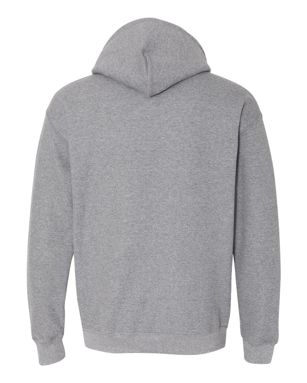Front View of Graphite Heather Heavy Blend™ Hooded Sweatshirt - 18500
