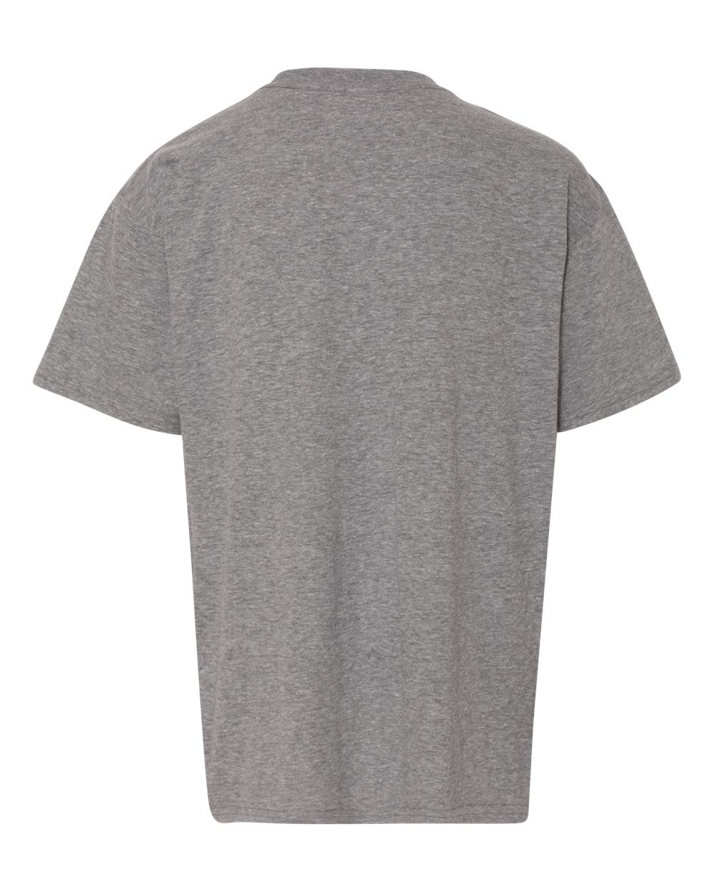 Front View of Graphite Heather Softstyle® Youth T-Shirt - 64000B