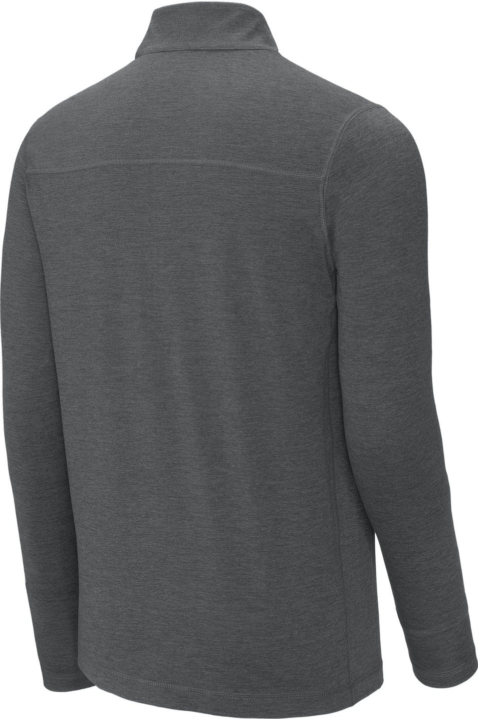 Rear View of Graphite Hthr Sport-Tek Exchange 1.5 Long Sleeve 1/2-Zip ST711