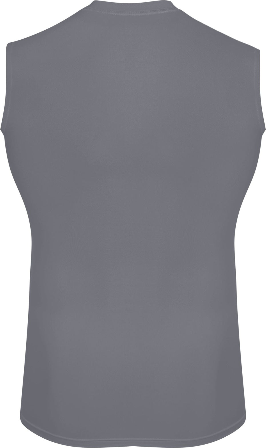 Rear View of GRAPHITE HYPERFORM CMPRSS SLVLSS SHIRT