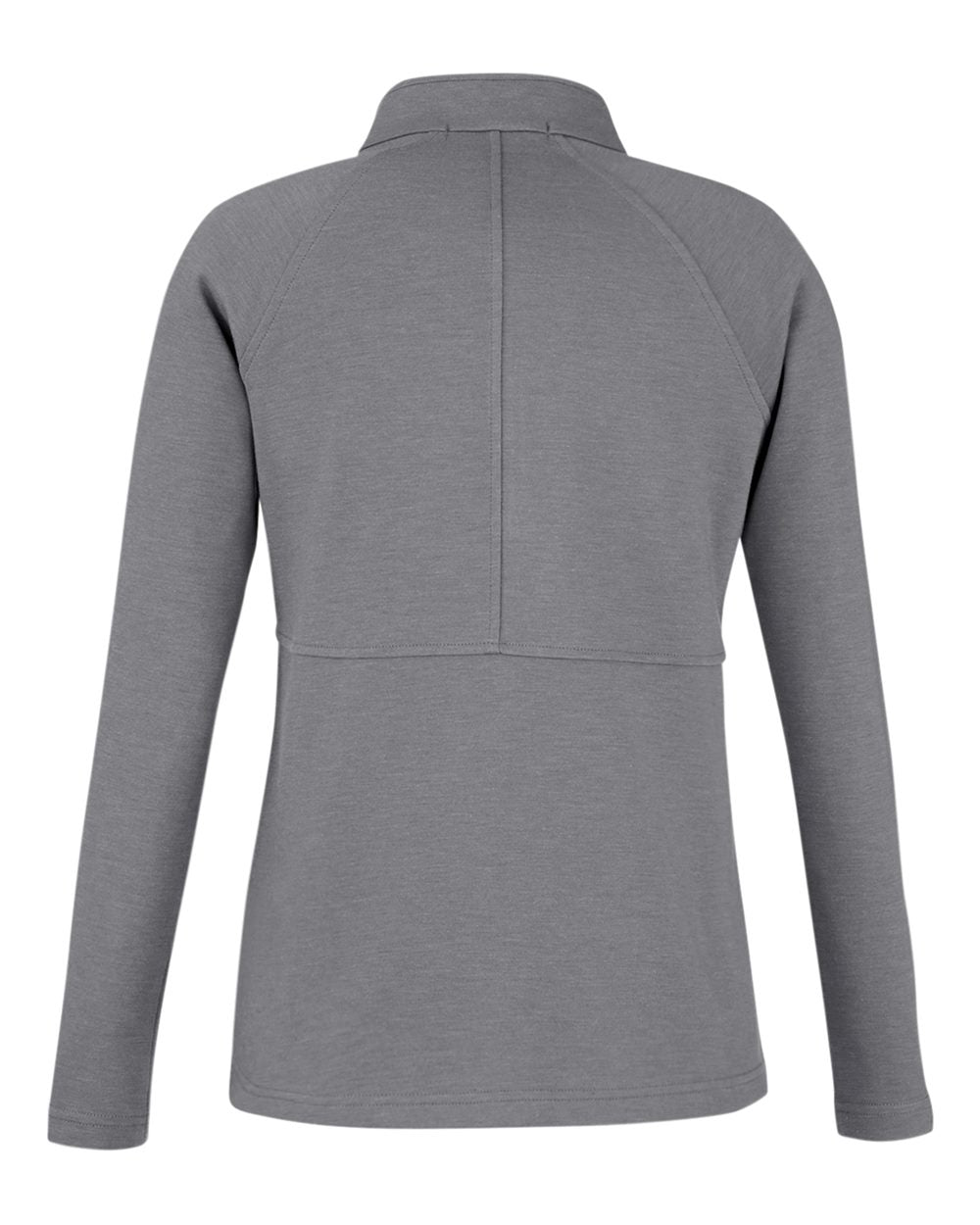 Front View of Graphite Melange Women's New Classics® Charleston Quarter-Zip Pullover - DG481WZ