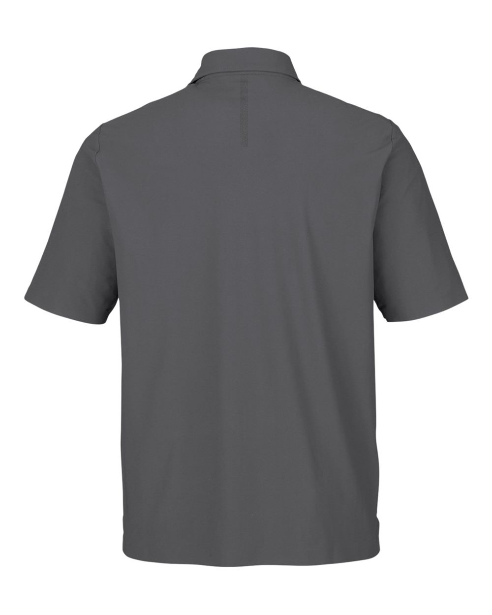Front View of Graphite Men's CrownLux Performance® Windsor Welded Polo - DG110