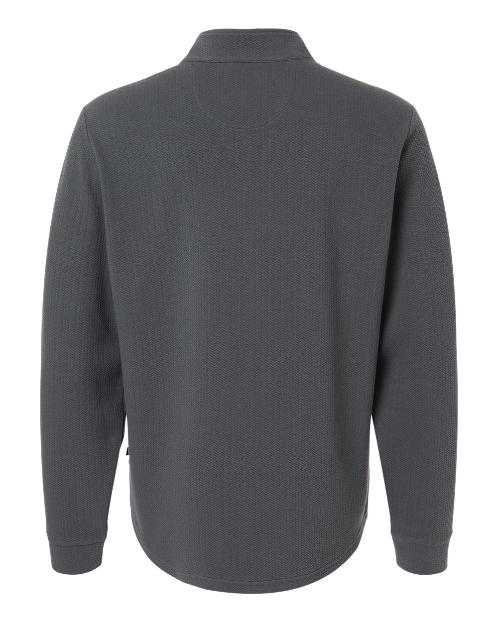 Rear View of Graphite Men's Luke Quarter-Zip Pullover - SWL500 plain
