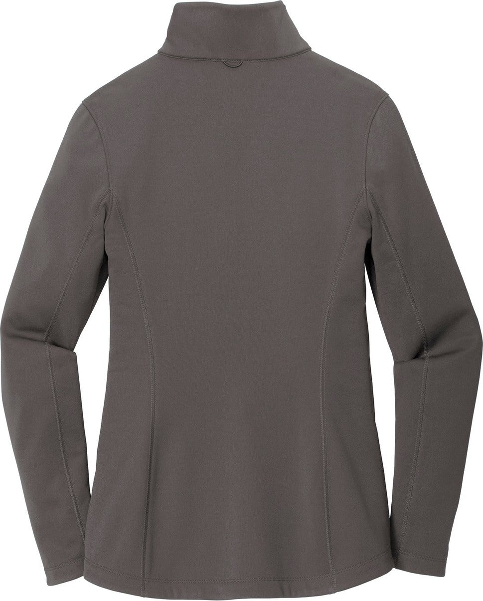 Front View of Graphite Port Authority Women's Collective Smooth Fleece Jacket. L904