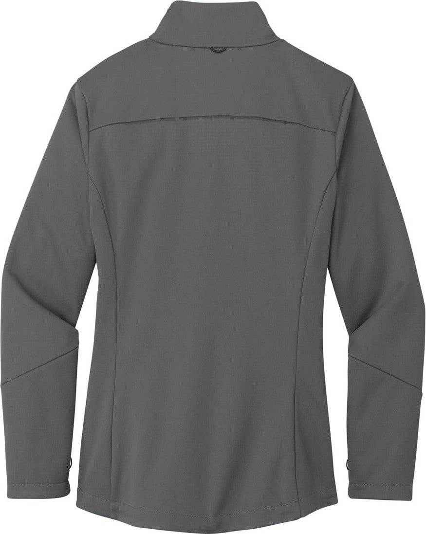 Front View of Graphite Port Authority Women's Collective Tech Soft Shell Jacket L921