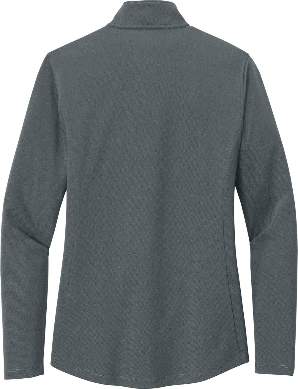 Front View of Graphite Port Authority Women's Dry Zone UV Micro-Mesh 1/4-Zip LK112