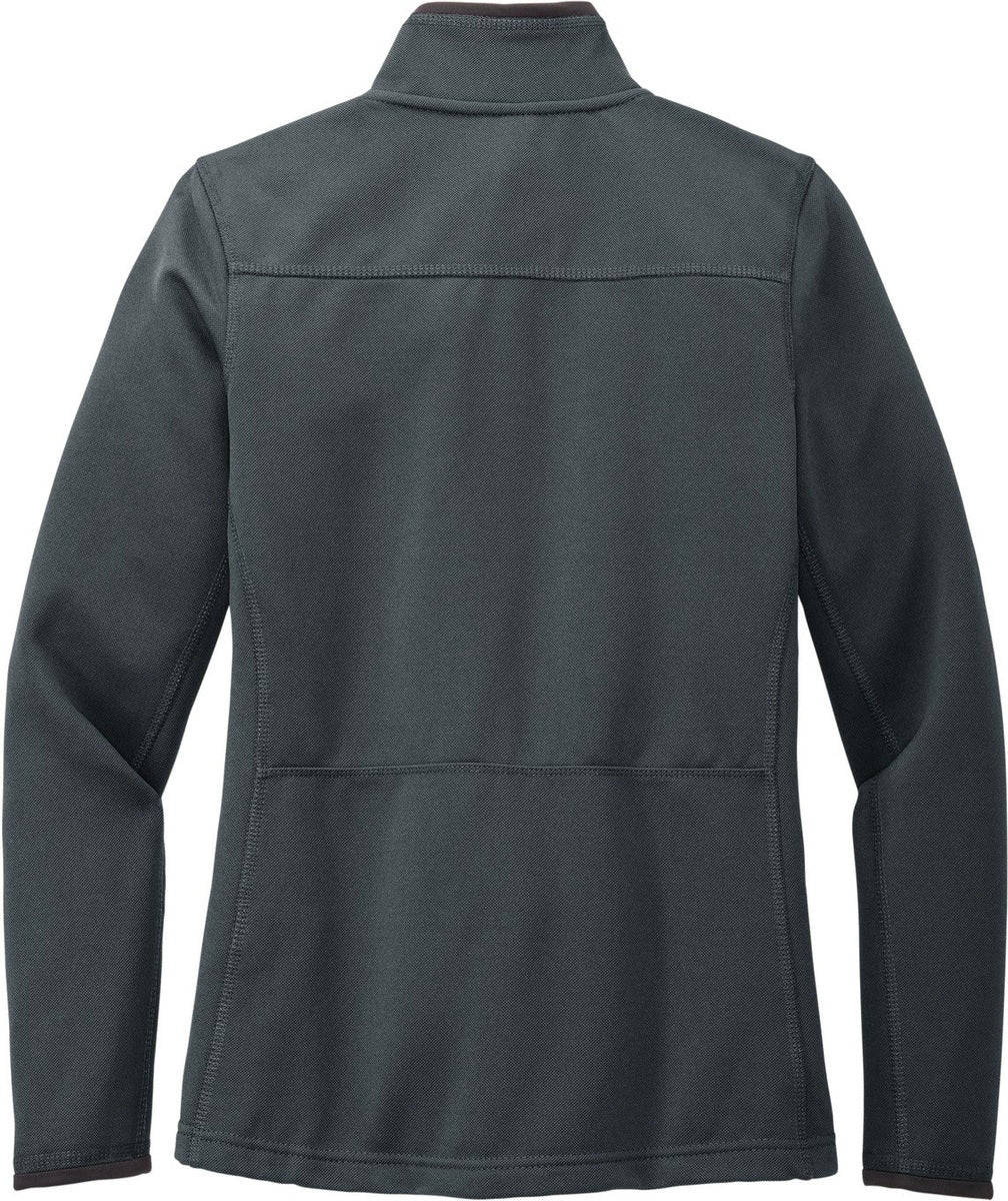 Front View of Graphite Port Authority Women's Pique Fleece Jacket. L222