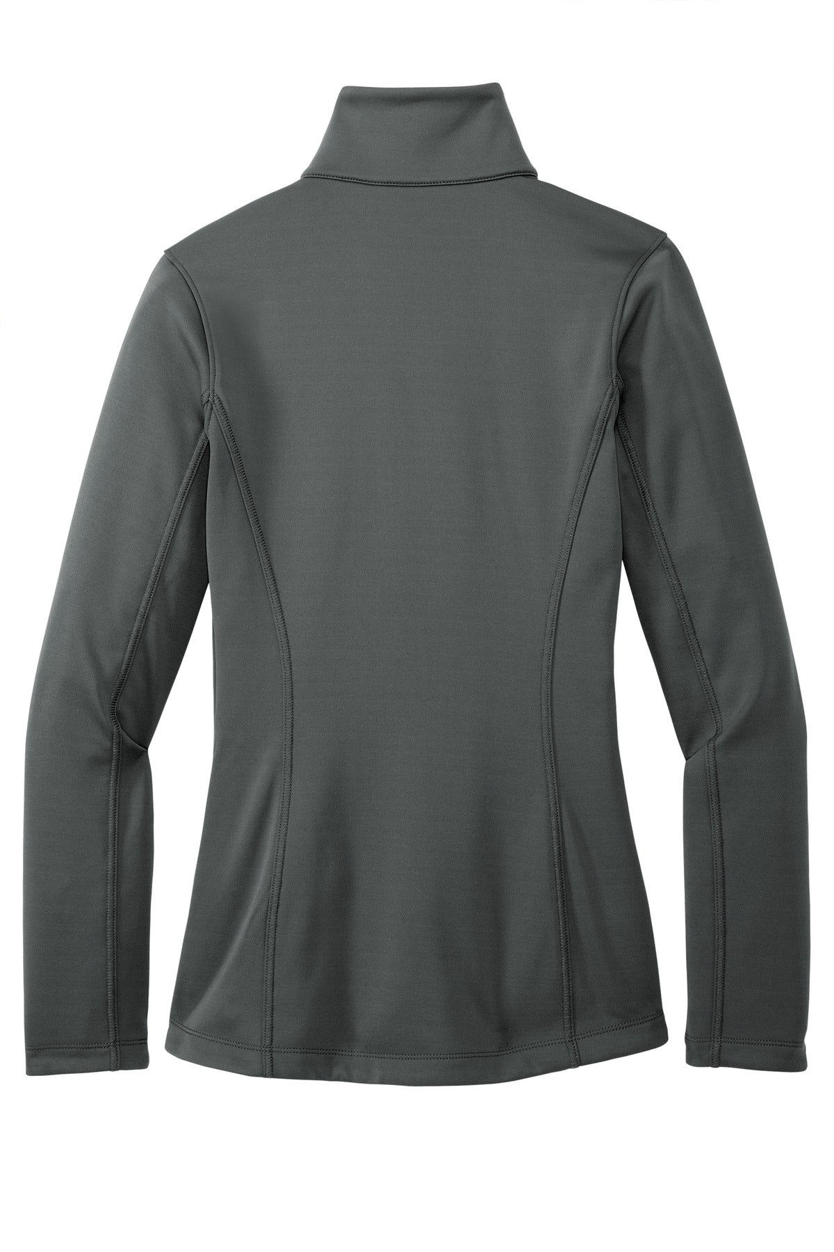 Front View of Graphite Port Authority Women's Smooth Fleece 1/4-Zip L804