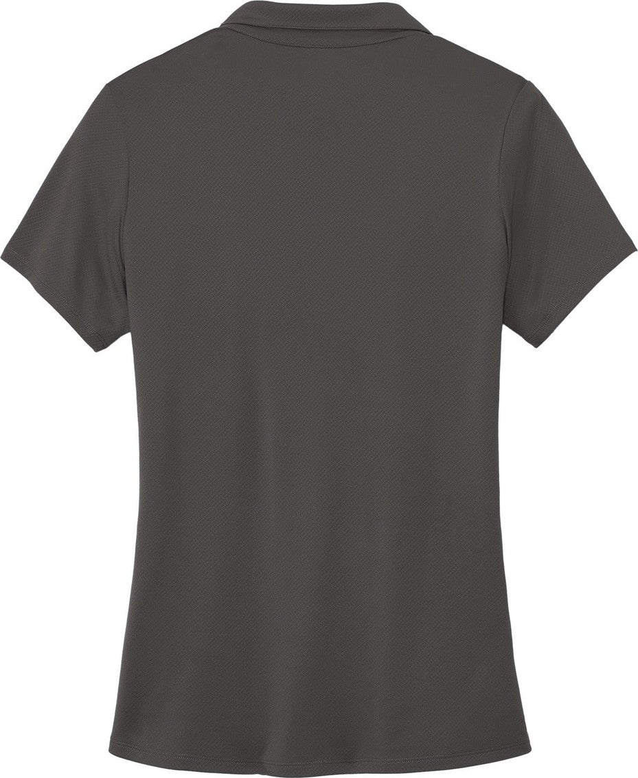Front View of Graphite Sport-Tek Women's Sideline Polo LST535