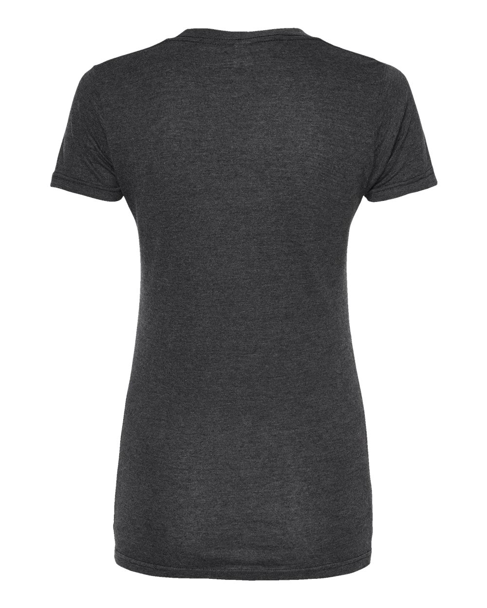 Rear View of Graphite Tri Blend Women&#39;s Tri-Blend T-Shirt - 253