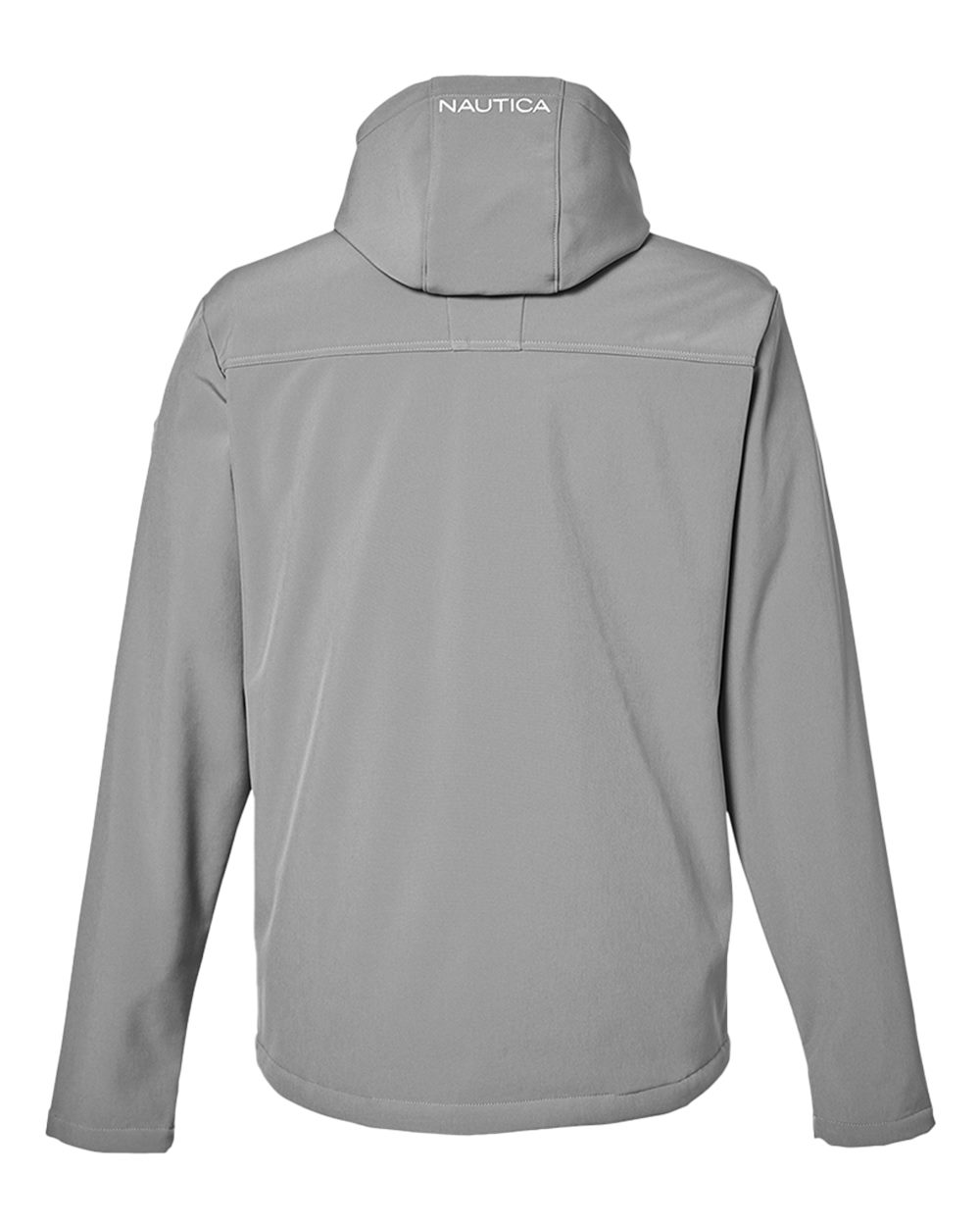 Front View of Graphite Wavestorm Hooded Soft Shell Jacket - N17789