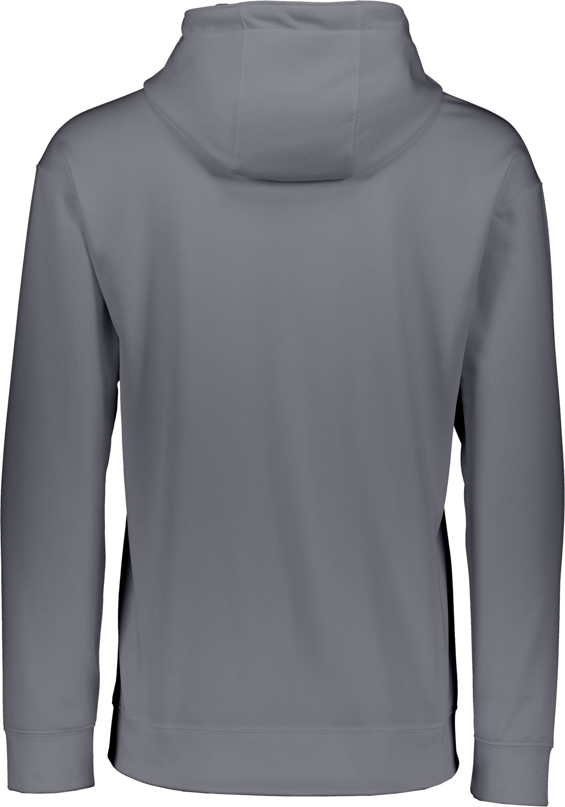 Rear View of GRAPHITE WICKING FLEECE HOOD SWEATSHIRT
