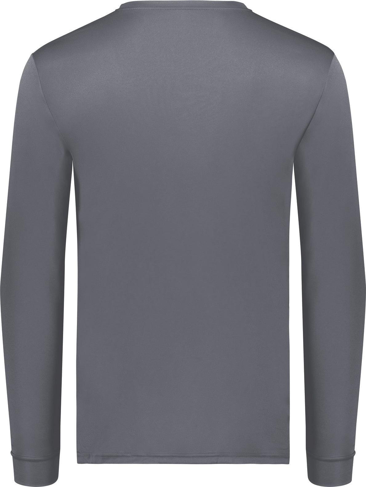 Rear View of GRAPHITE WICKING LONG SLEEVE T-SHIRT