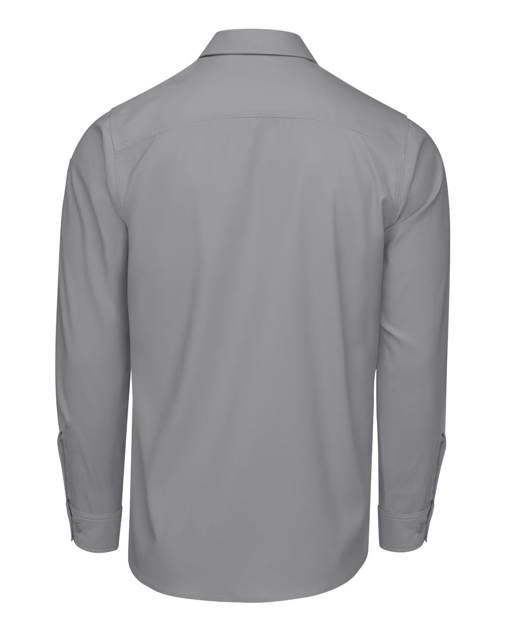 Front View of Gravel Cooling Long Sleeve Work Shirt - Tall Sizes - TSM4T