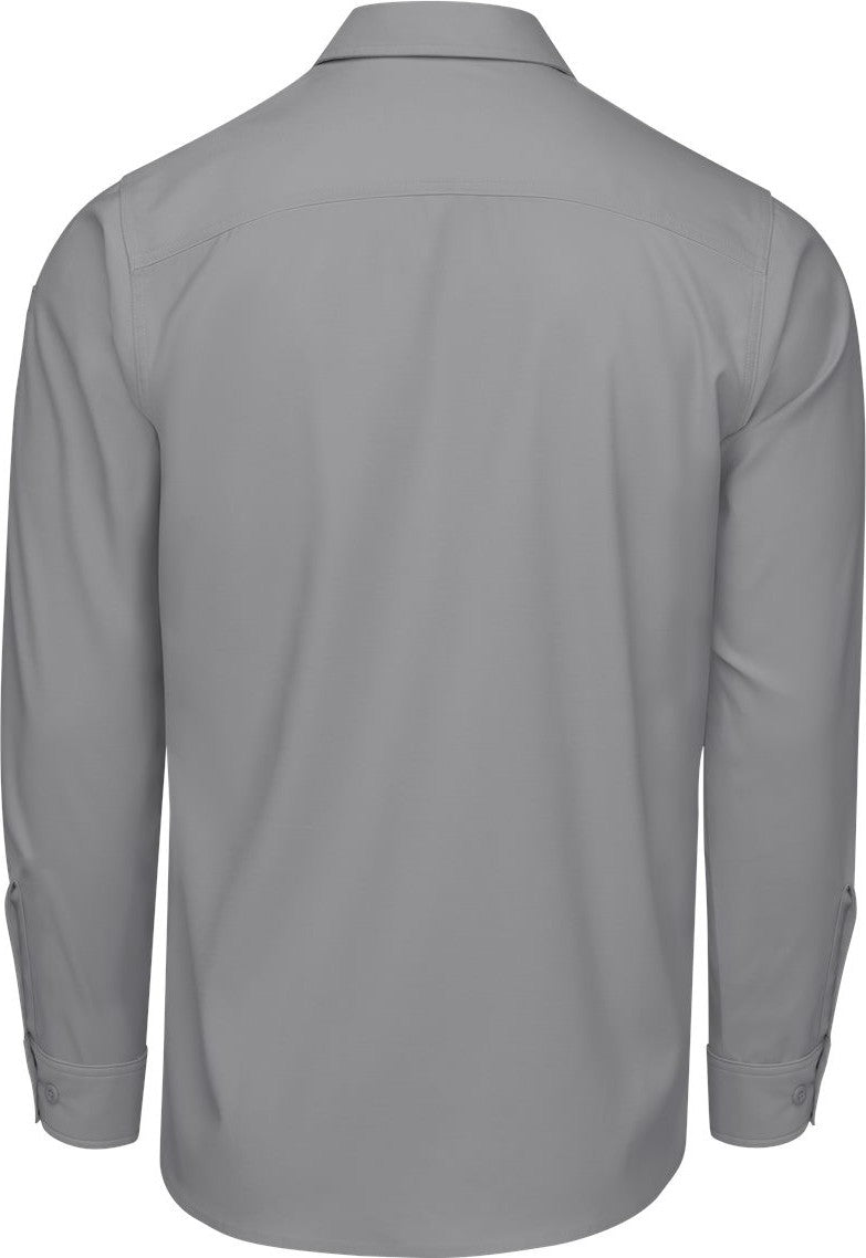 Front View of Gravel Cooling Long Sleeve Work Shirt - TSM4