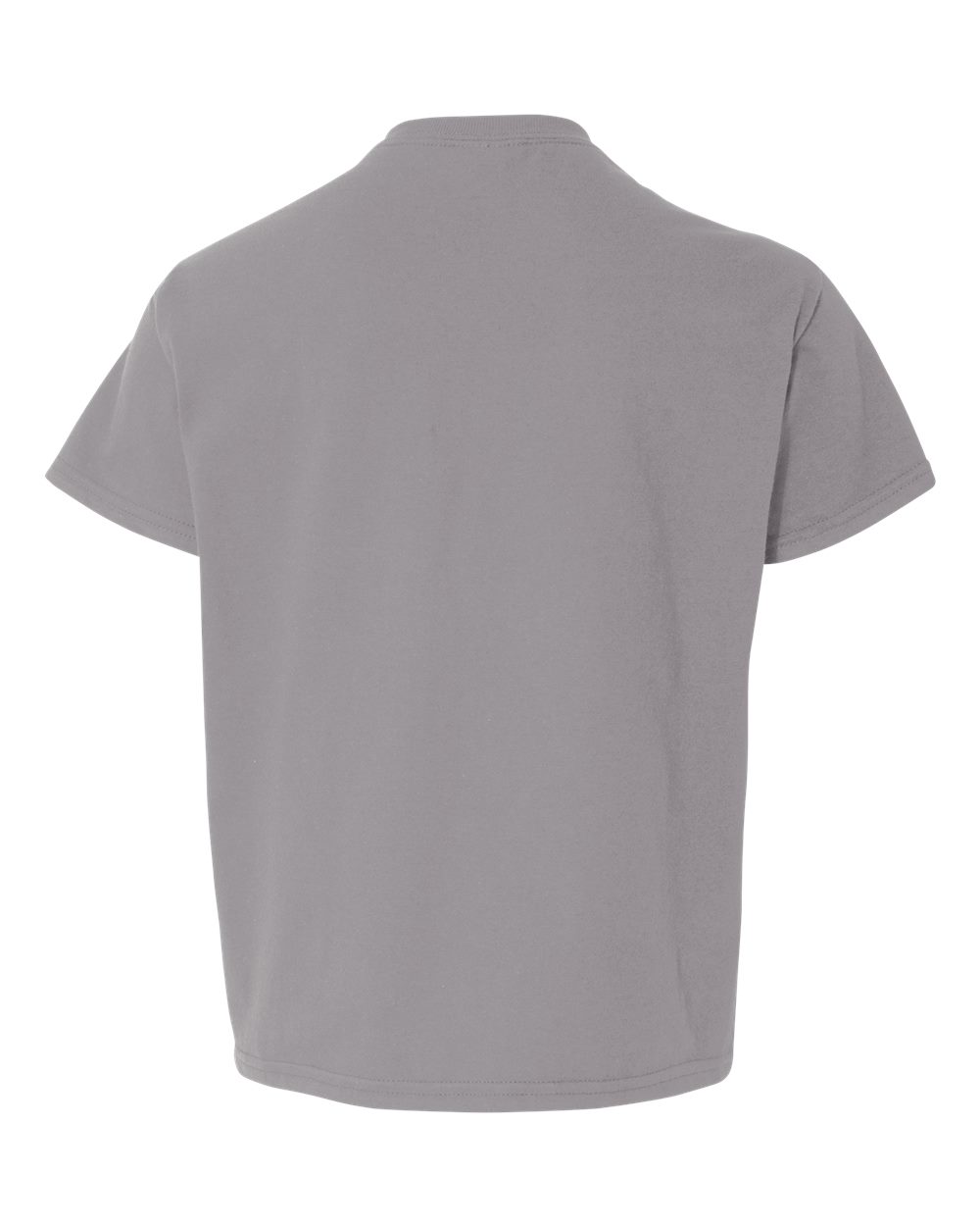 Front View of Gravel Light Cotton Youth T-Shirt - 3000B