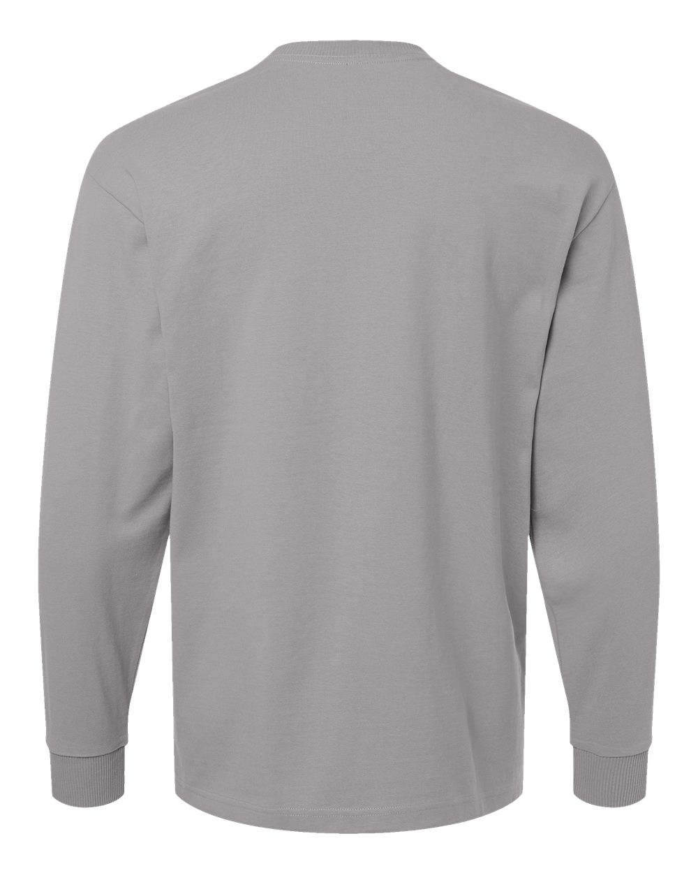 Front View of Gravel Super Heavyweight Long Sleeve Pocket Tee - 9410