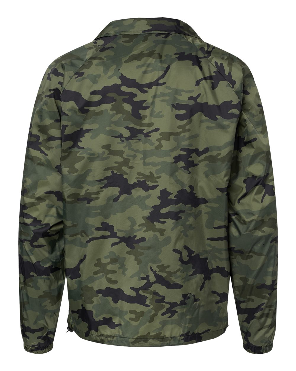 Rear View of Green Camo Mentor Coach&#39;s Jacket - 9718