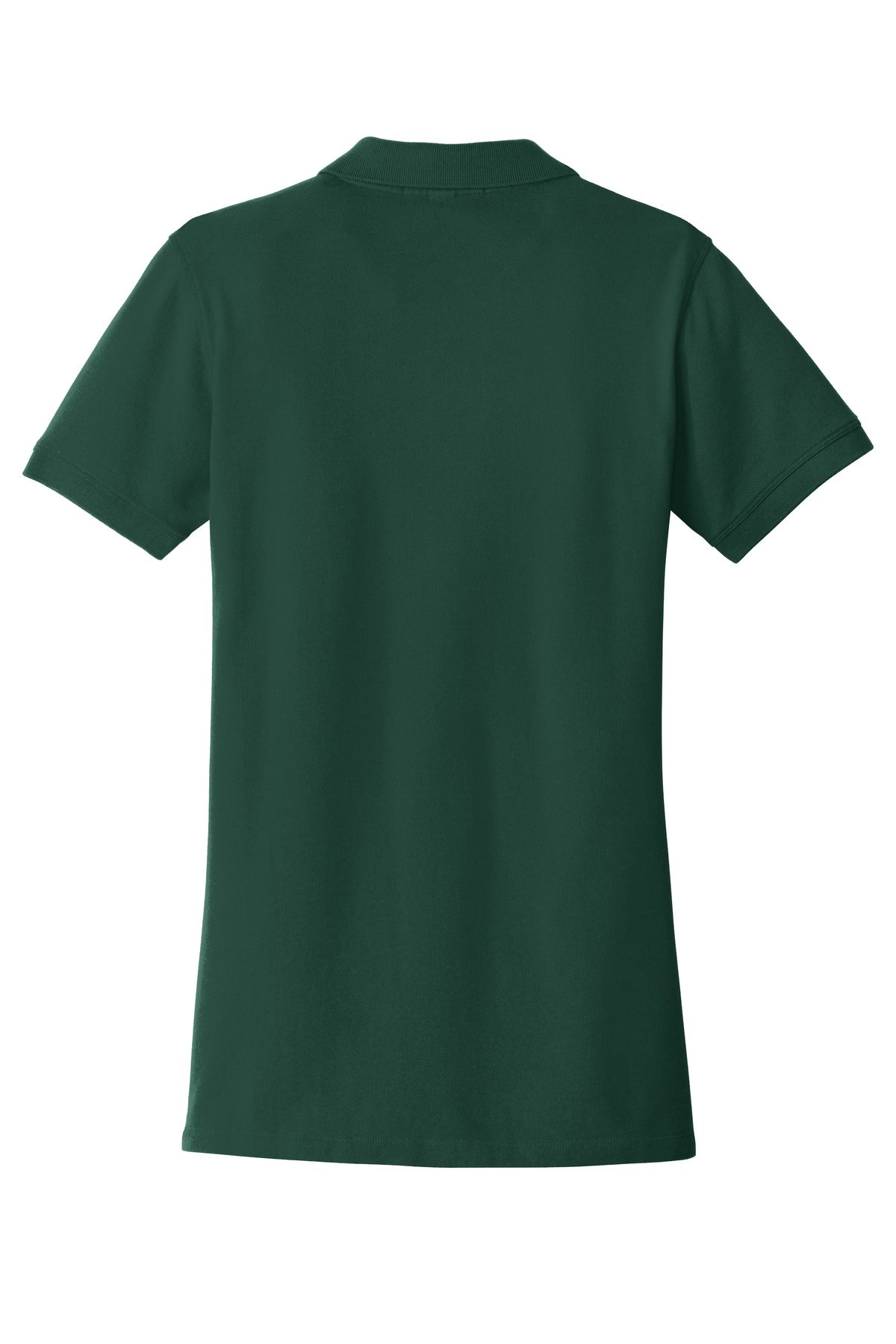 Front View of Green Glen Port Authority Women's EZCotton Polo. LK8000