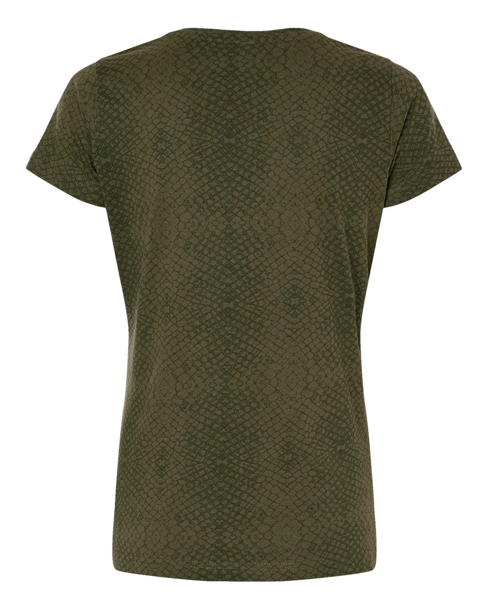 Front View of Green Reptile Women's Fine Jersey Tee - 3516
