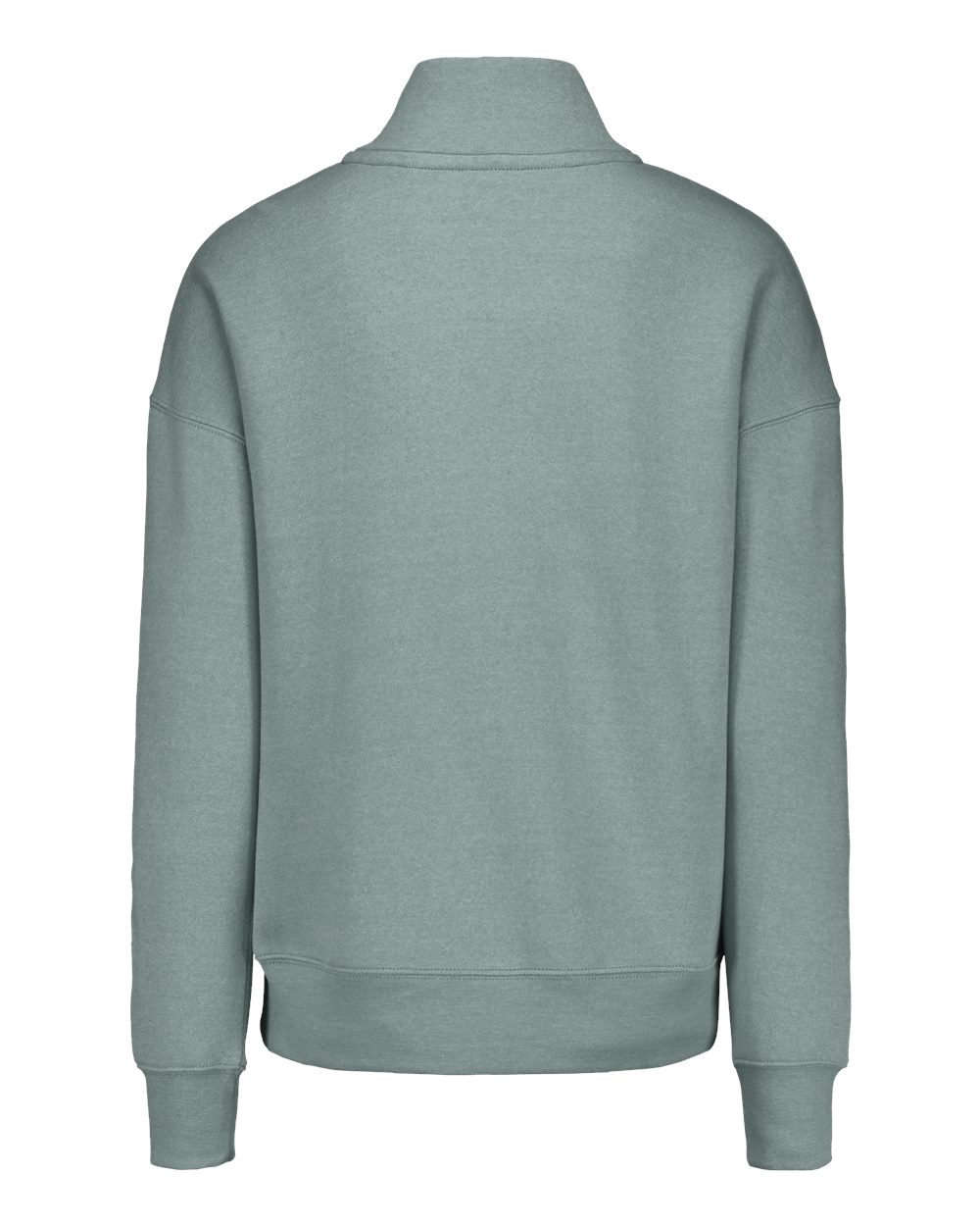 Front View of Greenstone Women's Cloud Fleece Quarter-Zip Sweatshirt - W20189