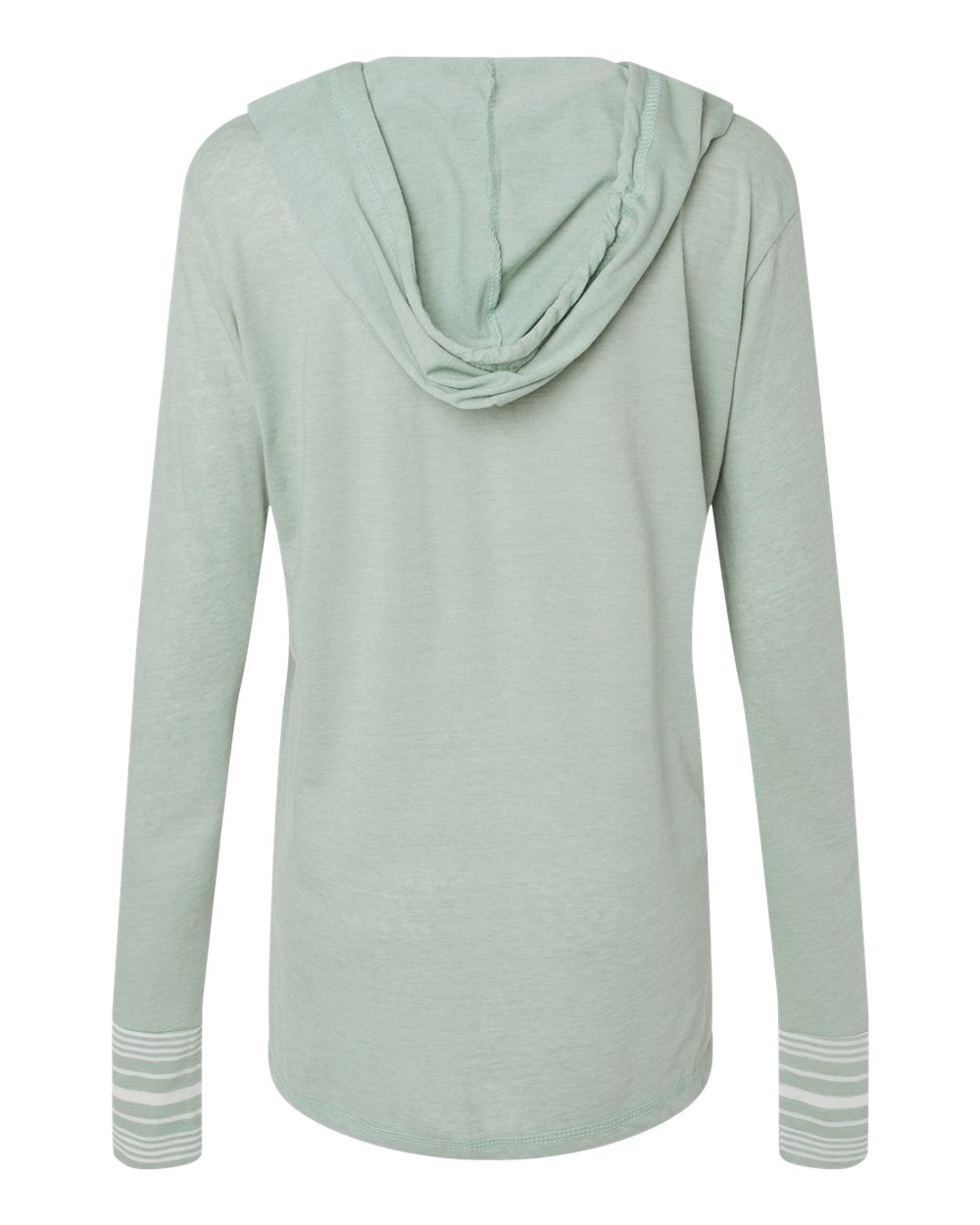 Front View of Greenstone Women's Heathered Jersey Hooded Tunic - W19439
