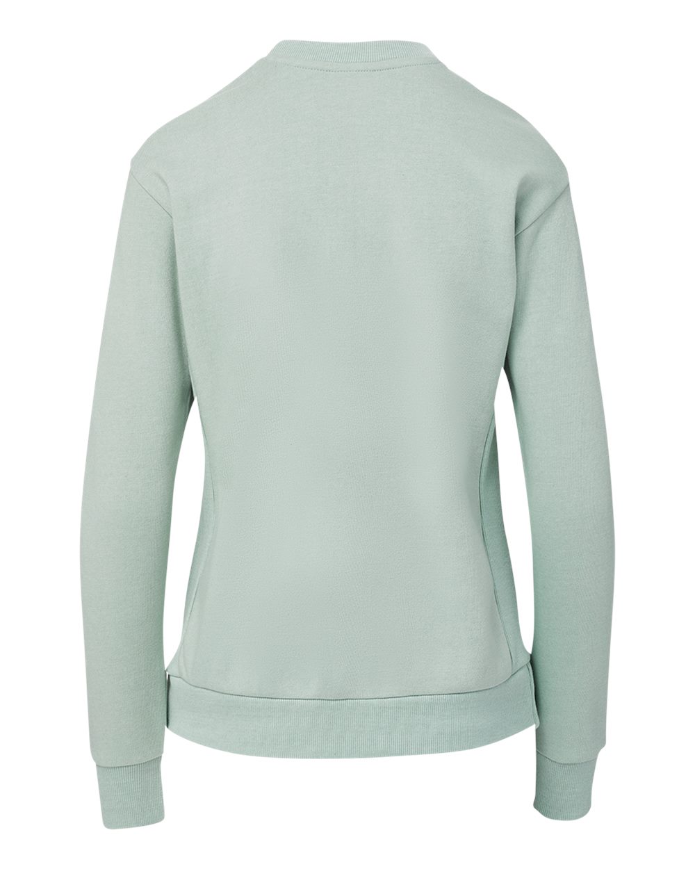 Rear View of Greenstone Women&#39;s Raelynn Cloud Fleece Crewneck Sweatshirt - W23140