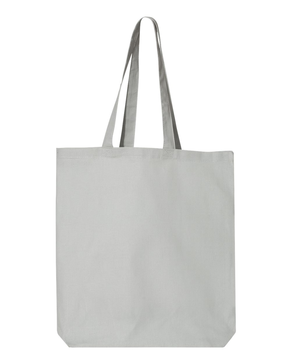 Front View of Grey 12L Economical Tote - QTBG