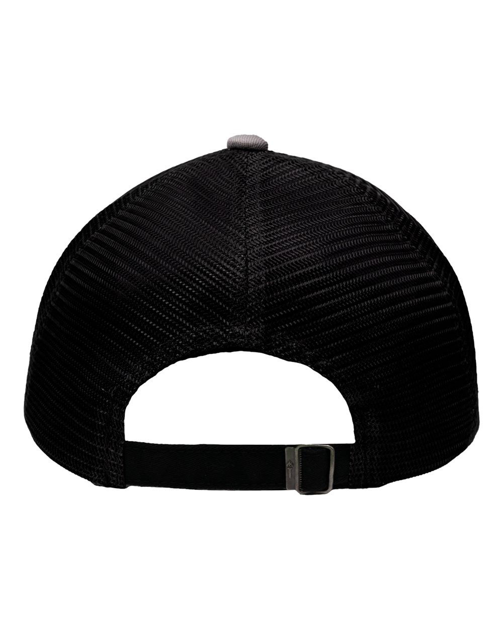 Front View of Grey/ Black Mesh Dad Hat Fit - SP1750