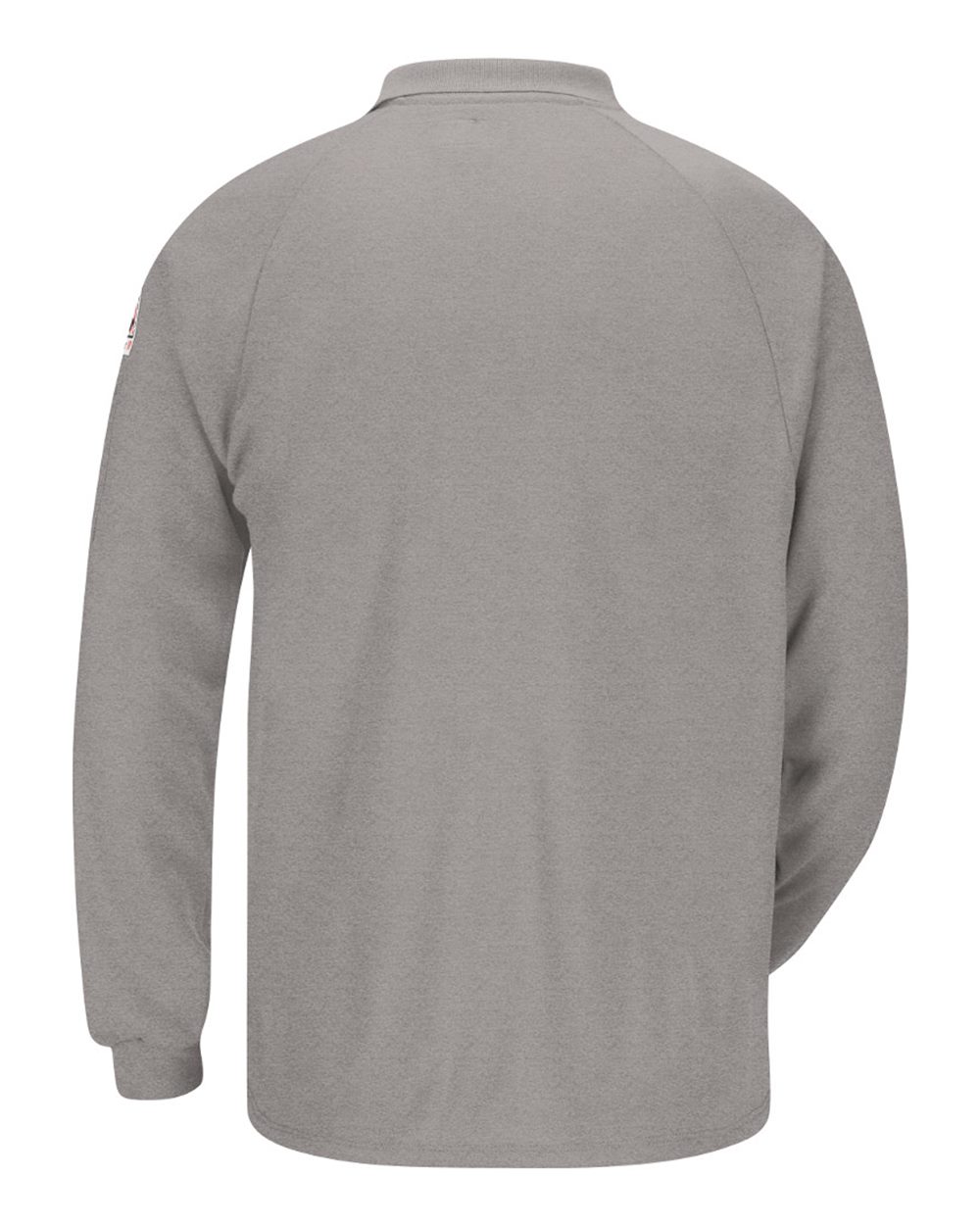 Front View of Grey Classic Long Sleeve Polo - CoolTouch®2 - SMP2