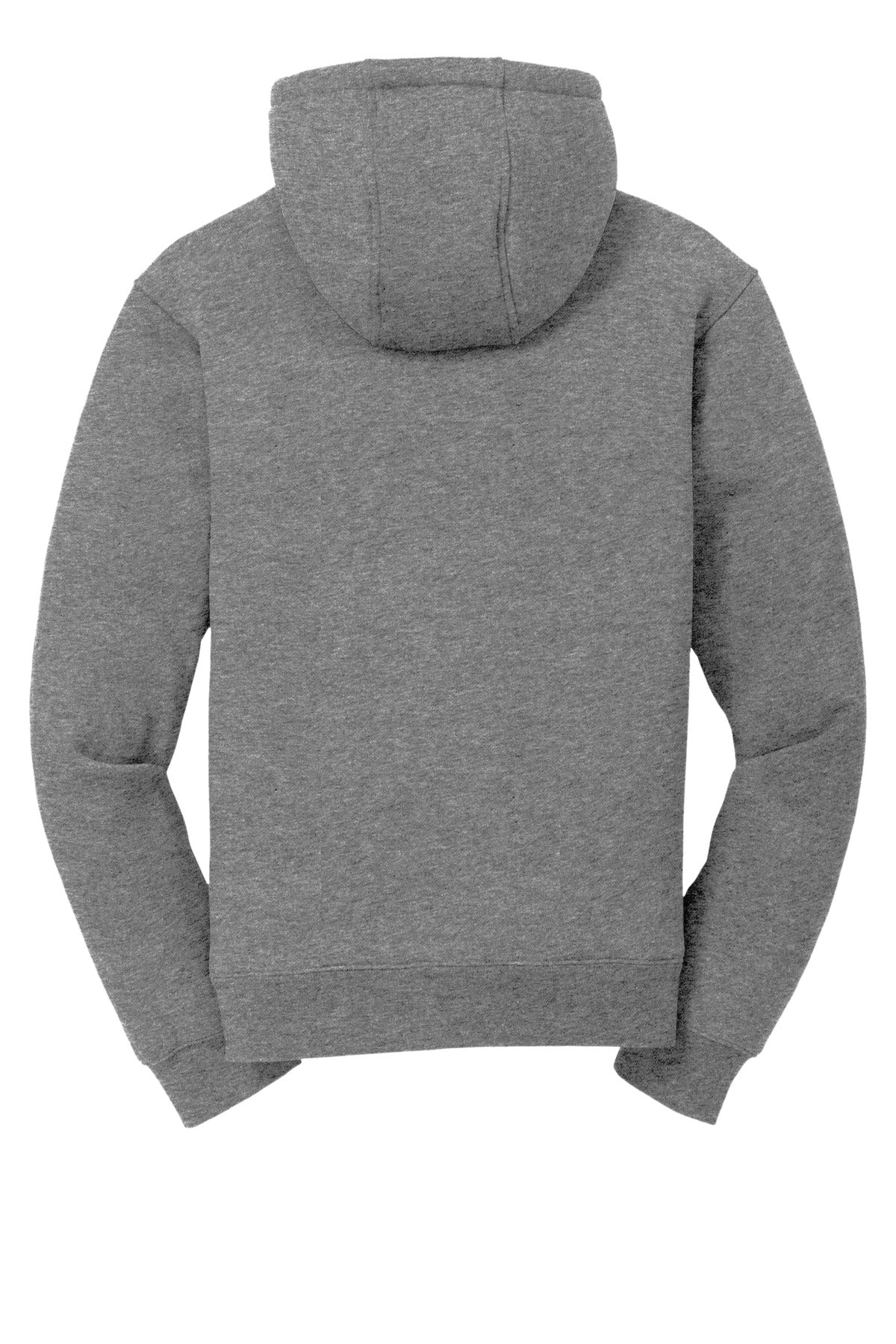 Front View of Grey CornerStone Heavyweight Sherpa-Lined Hooded Fleece Jacket. CS625