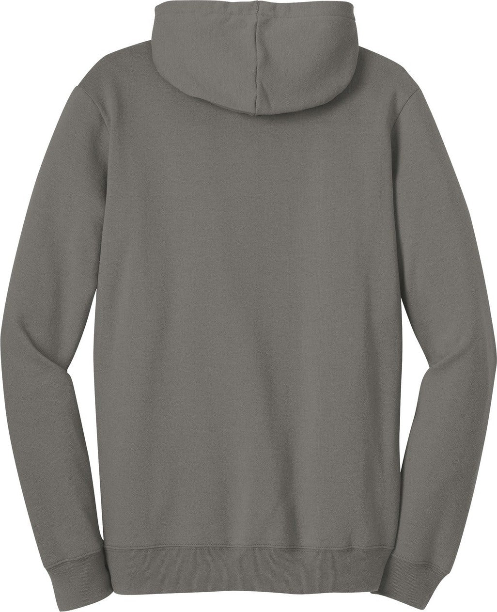Front View of Grey District The Concert Fleece Hoodie. DT810