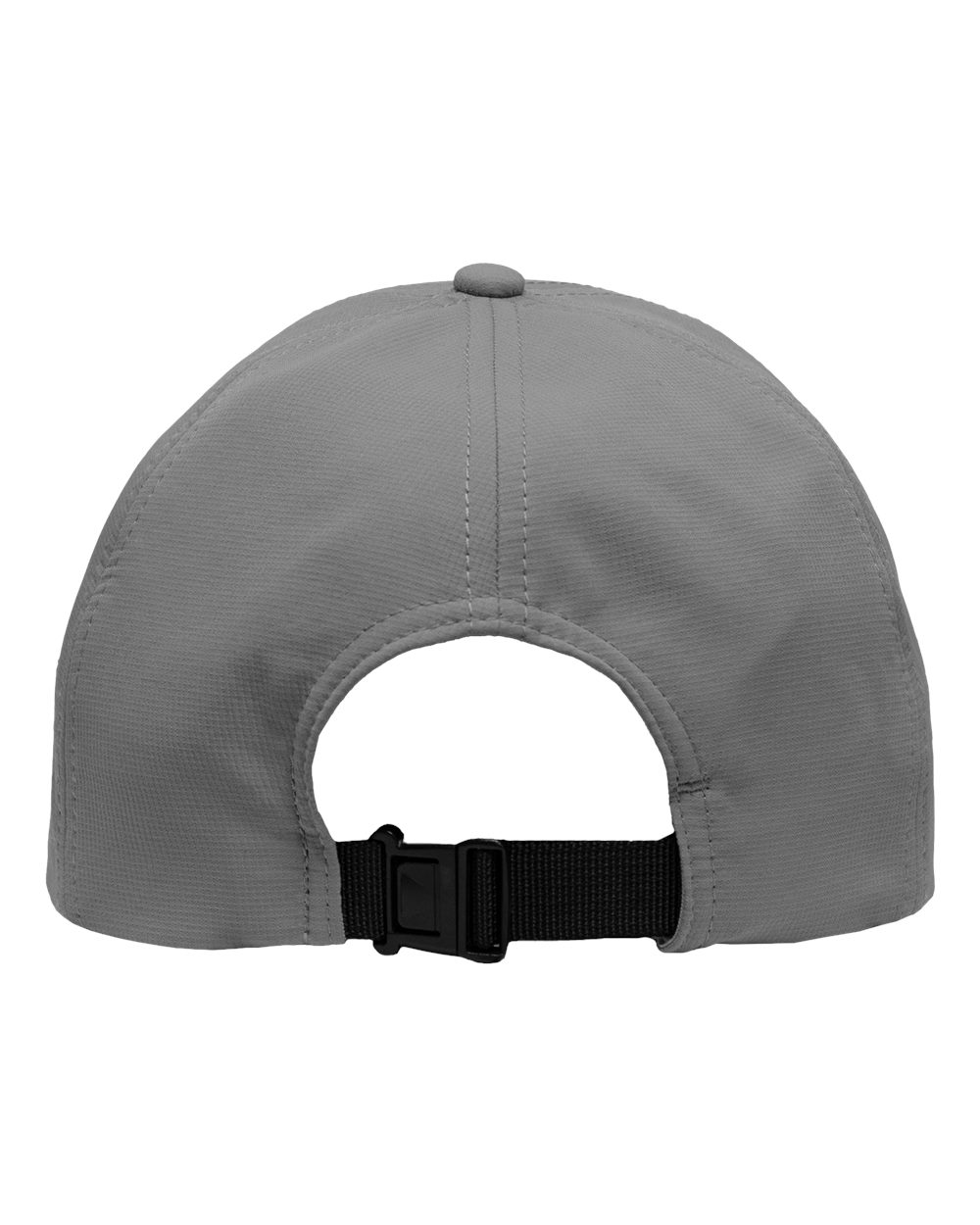 Front View of Grey Five-Panel Ripstop Cap - SP1200