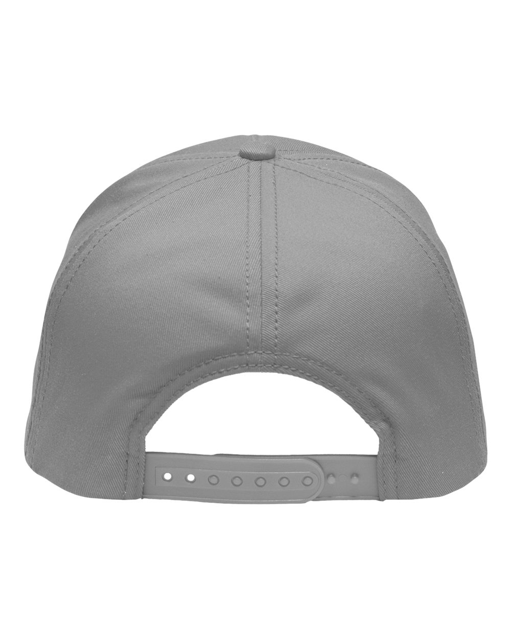 Front View of Grey Five-Panel Rope Heritage Fit Cap - SP1300