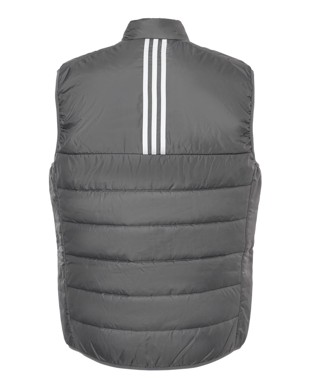 Front View of Grey Five Puffer Vest - A572