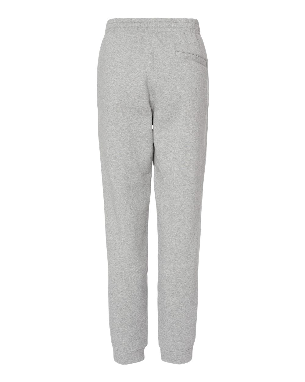 Front View of Grey Heather Fleece Joggers - A436
