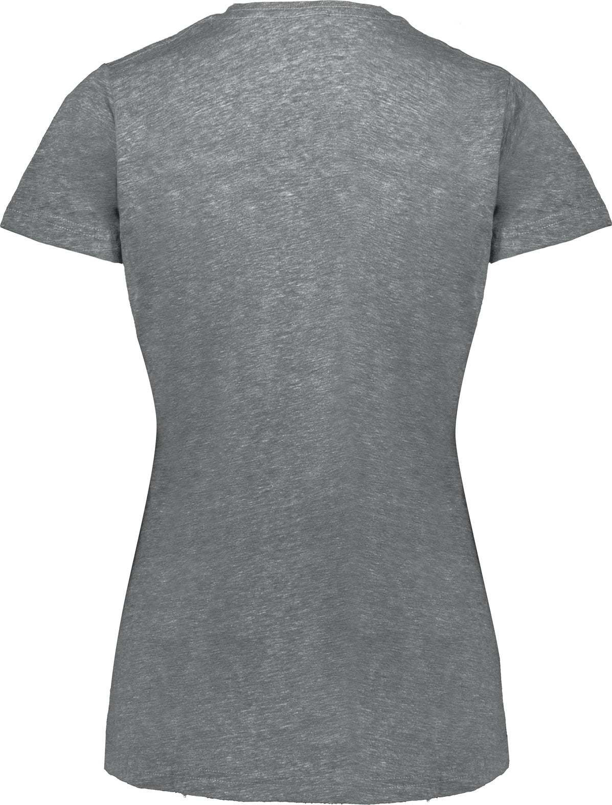 Rear View of GREY HEATHER LDS ALL-DAY C/B TRI BLND TEE