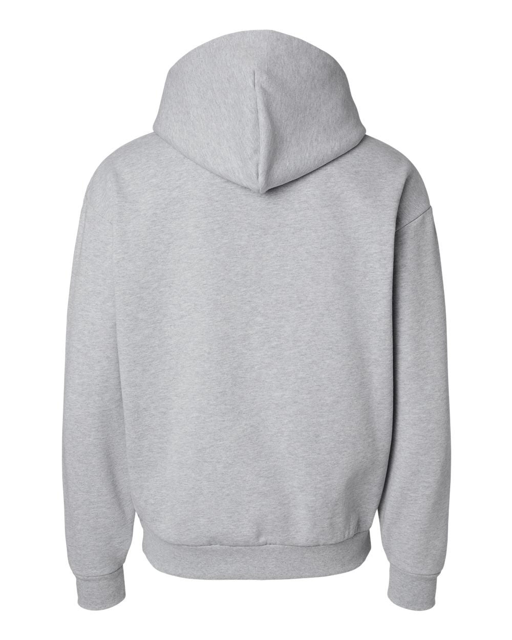 Front View of Grey Heather Mainstreet Hooded Sweatshirt - IND420XD