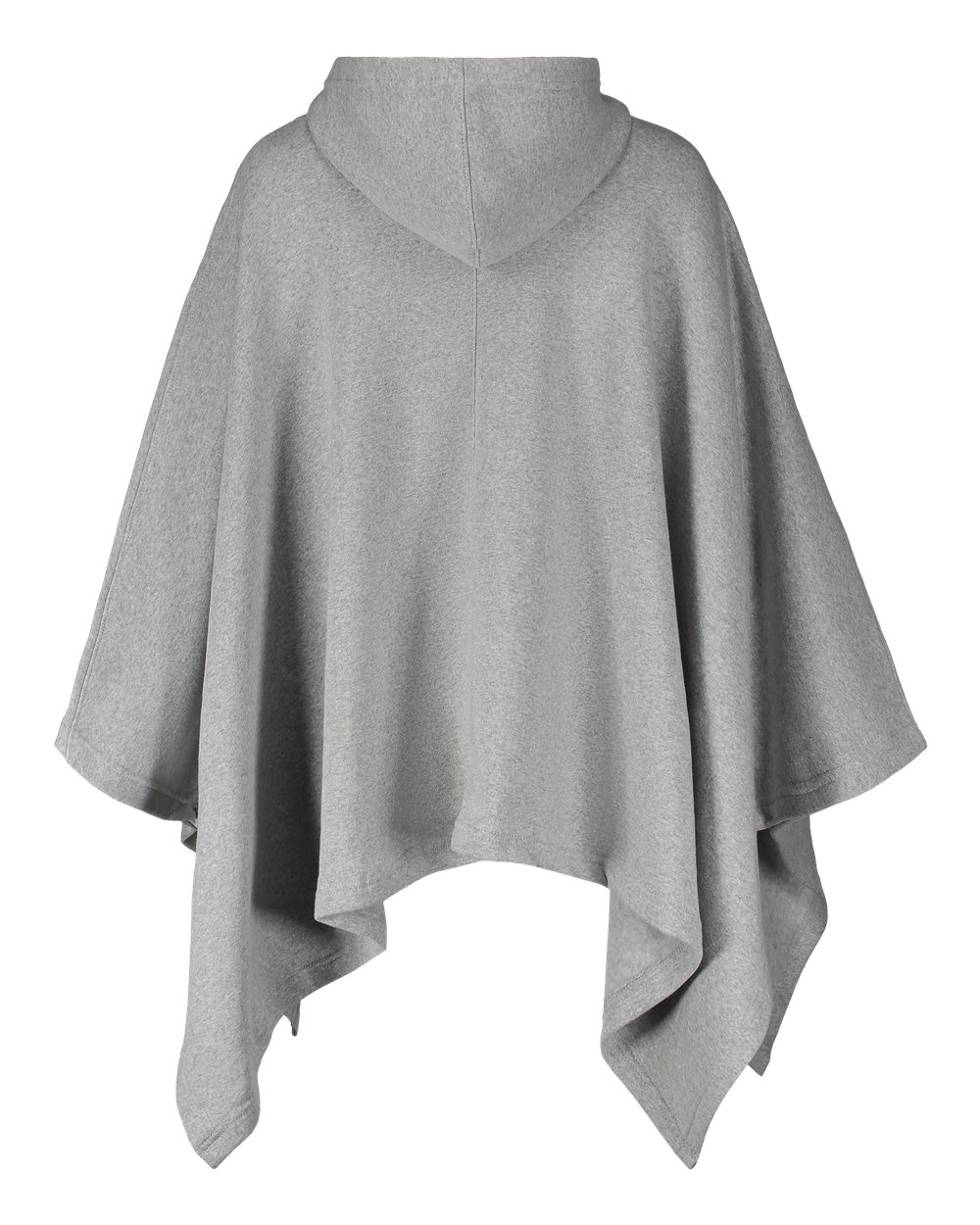 Front View of Grey Heather Women's Amanda Poncho - W17125