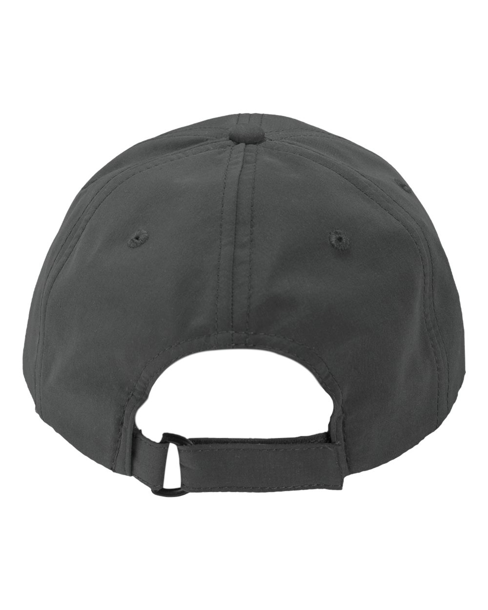 Front View of Grey Performance Microfiber Cap - SM140