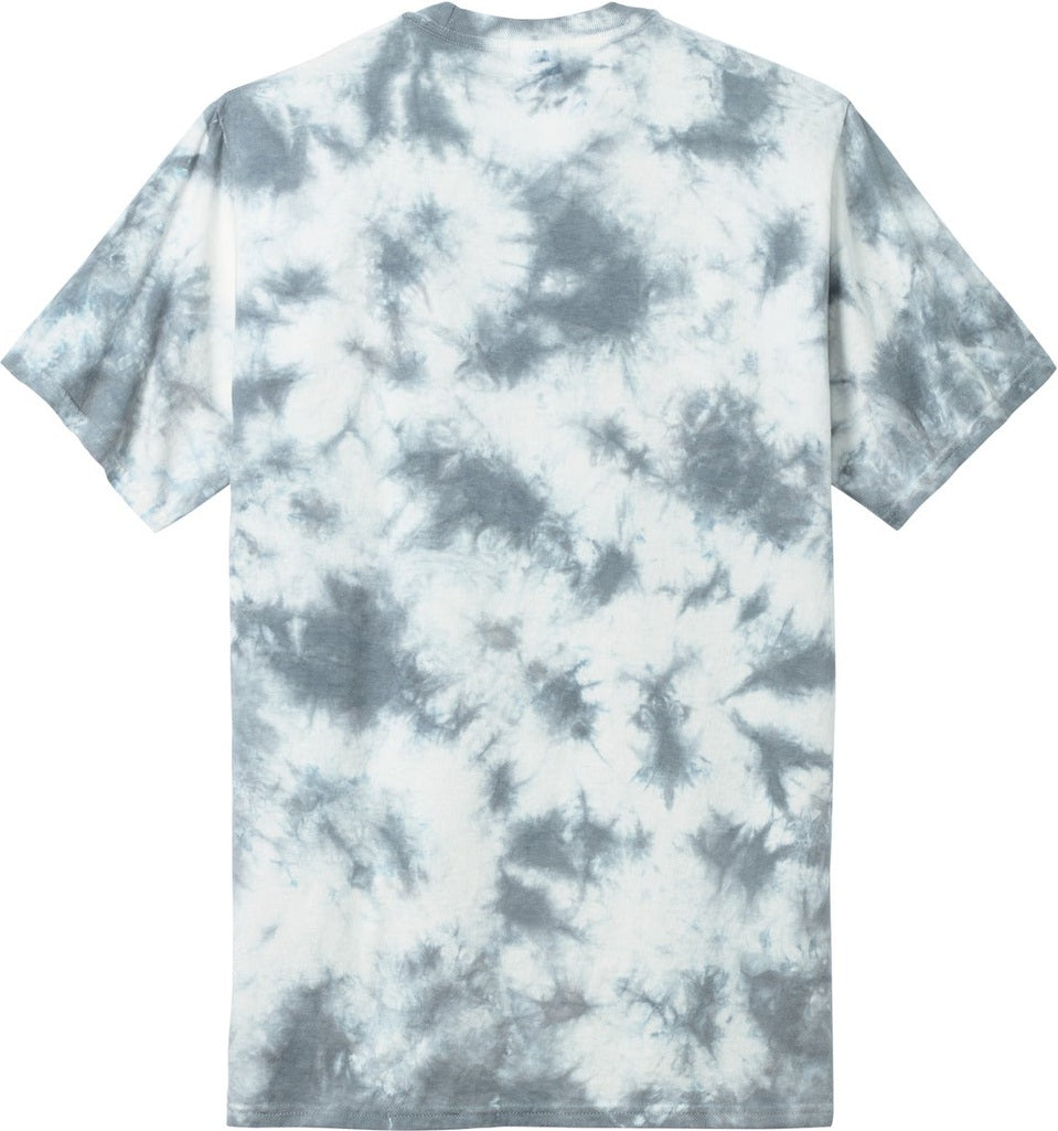 Front View of Grey Port & Co Crystal Tie-Dye Tee PC145